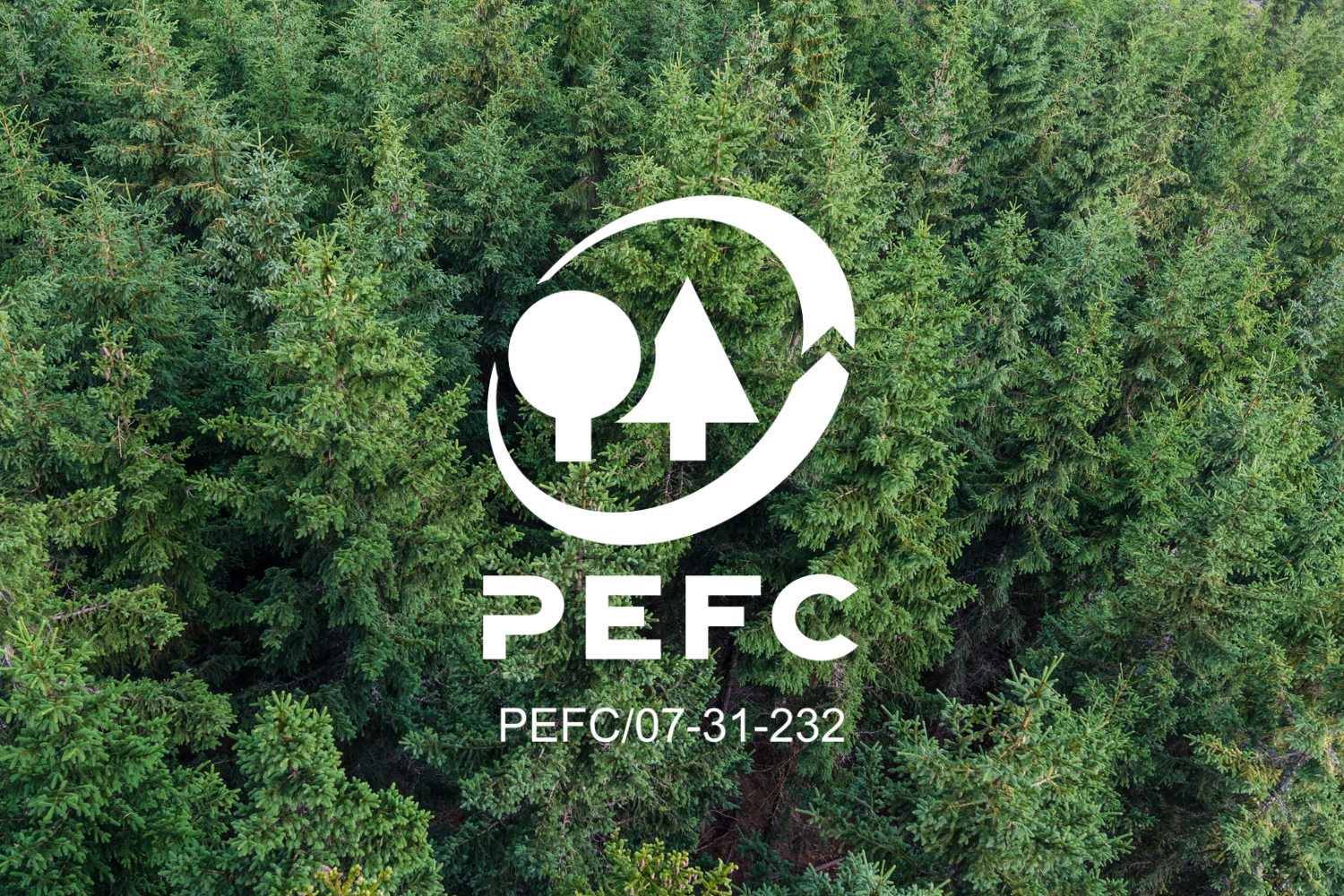 PEFC-zertifiziertes Holz logo